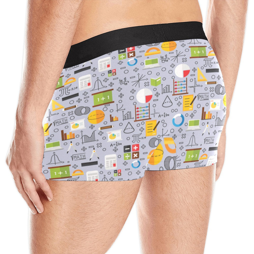 Math Pattern Print Design 04 Men's All Over Print Boxer Briefs Men's Underwear