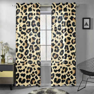 Leopard print design pattern Gauze Curtain