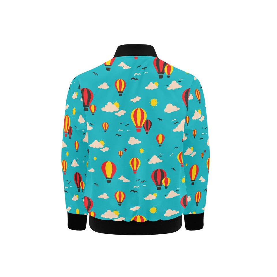 Hot Air Balloon Sky Pattern Kids' Boys' Girls' Bomber Jacket