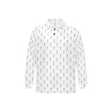 Engine Piston Background Pattern Print Design 01 Men's Long Sleeve Polo Shirt