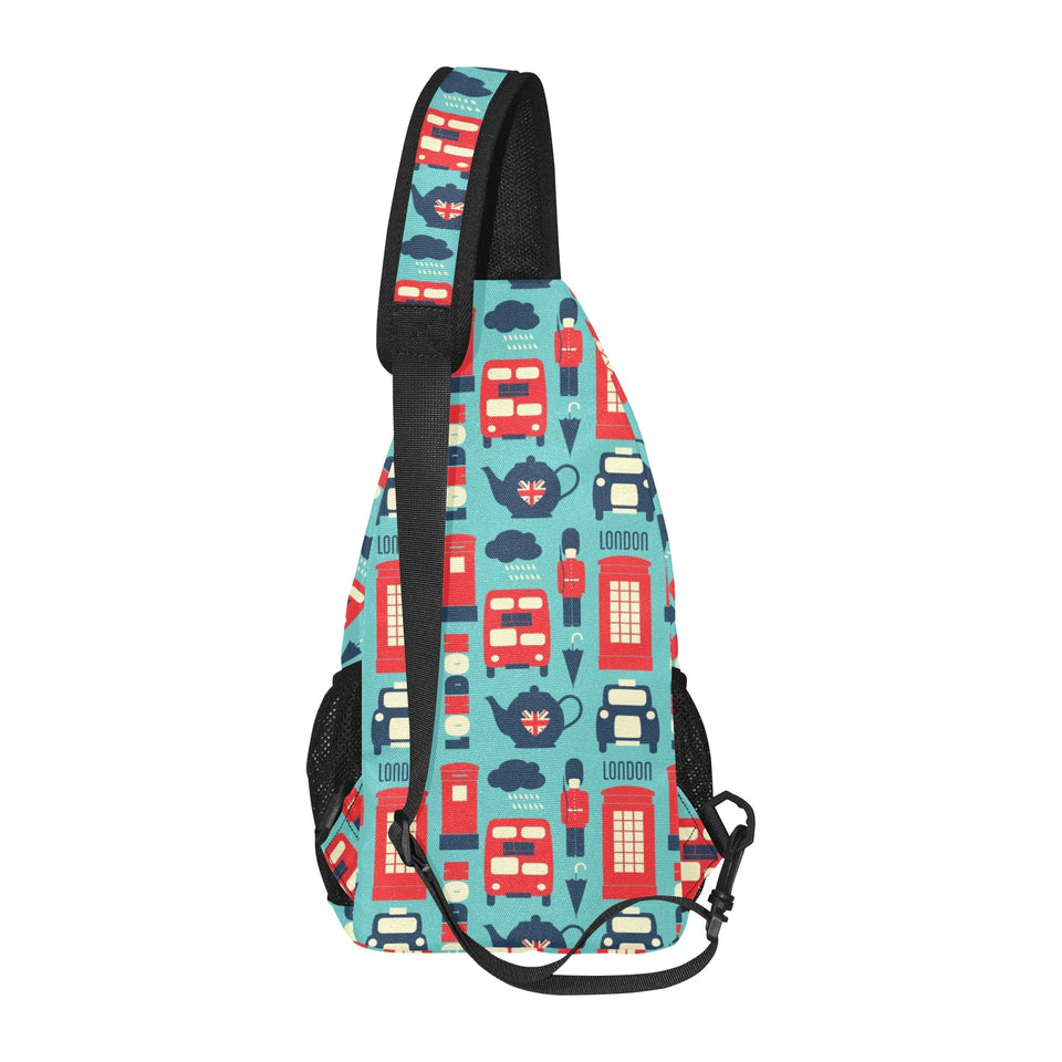 British Pattern Print Design 04 All Over Print Chest Bag