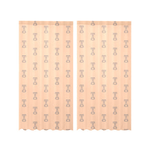 Engine Piston Cream Background Pattern Design 04 Gauze Curtain