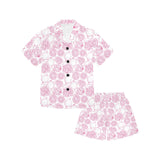 Sketch guava pattern Kids' Boys' Girls' V-Neck Short Pajama Set