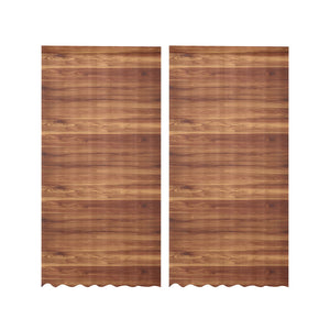 Wood Printed Pattern Print Design 04 Gauze Curtain