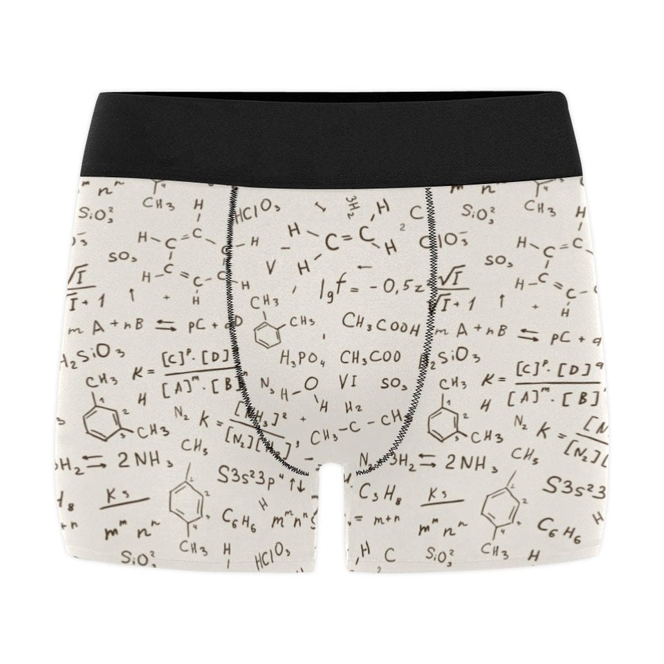 Chemistry Periodic Table Pattern Print Design 04 Men's All Over Print Boxer Briefs Men's Underwear