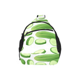 cucumber whole slices pattern All Over Print Chest Bag