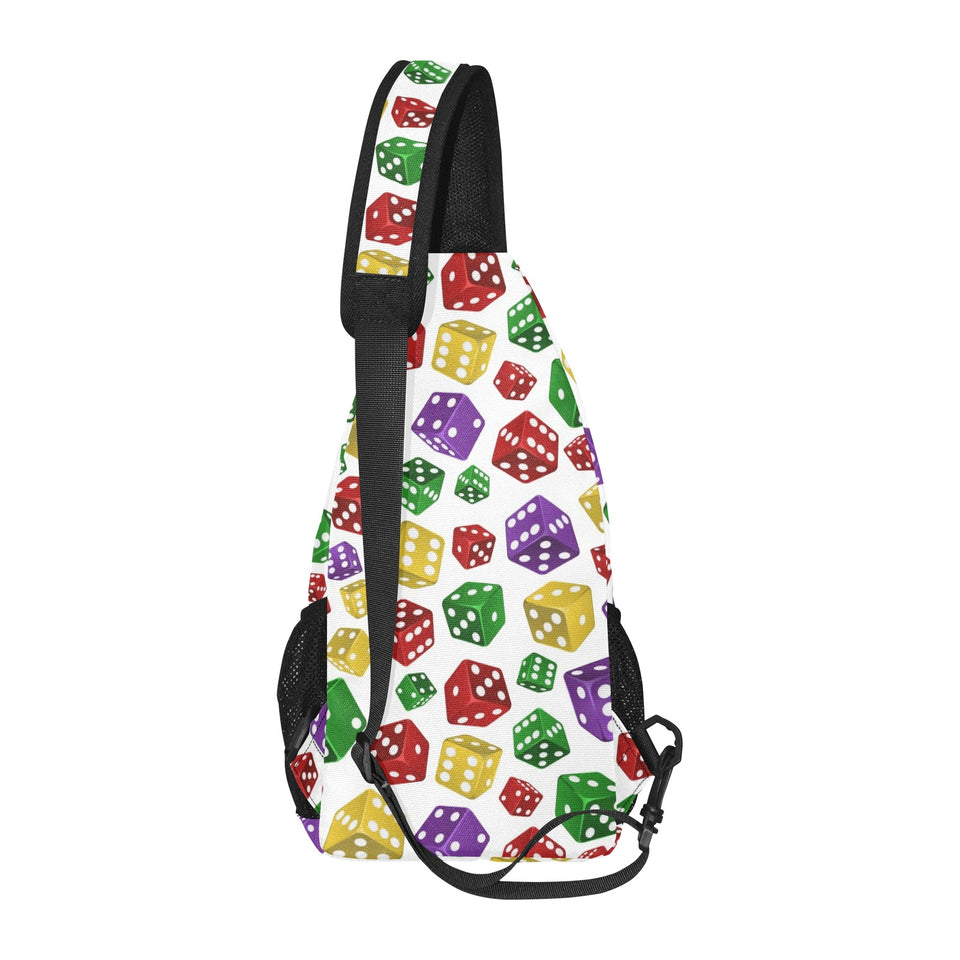 Dice Pattern Print Design 03 All Over Print Chest Bag