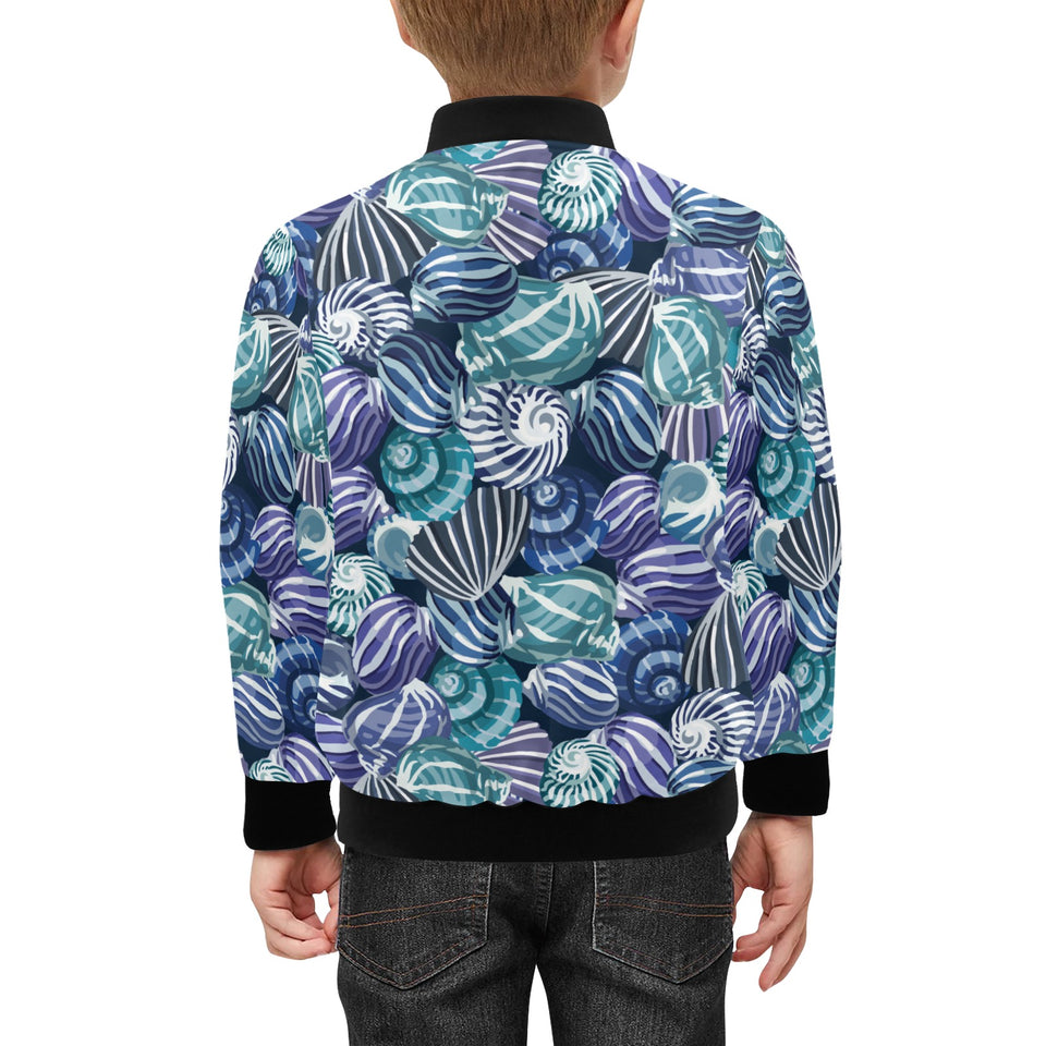 Shell design pattern Kids' Boys' Girls' Bomber Jacket