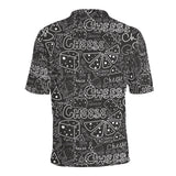 Handwritten cheese pattern Men's All Over Print Polo Shirt