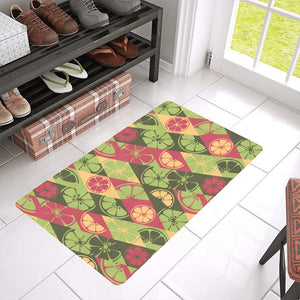 Cool Geometric lime pattern Doormat