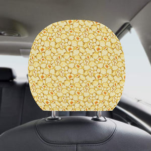 Popcorn Pattern Print Design 04 Car Headrest Cover