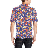 Goldfish Pattern Print Design 04 Men's All Over Print Polo Shirt