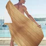 Wood Printed Pattern Print Design 05 Beach Towel