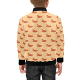 Sausage Pattern Print Design 03 Kids' Boys' Girls' Bomber Jacket