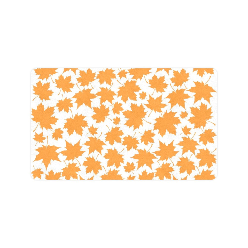 Orange Maple Leaf pattern Doormat