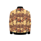 Camel polynesian tribal design pattern Kids' Boys' Girls' Bomber Jacket