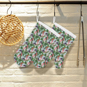 Hummingbird Pattern Print Design 05 Heat Resistant Oven Mitts