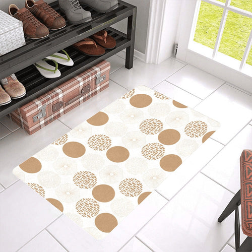 Gold Texture mushroom pattern Doormat
