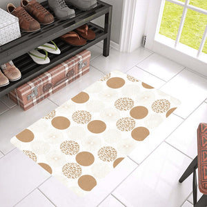 Gold Texture mushroom pattern Doormat