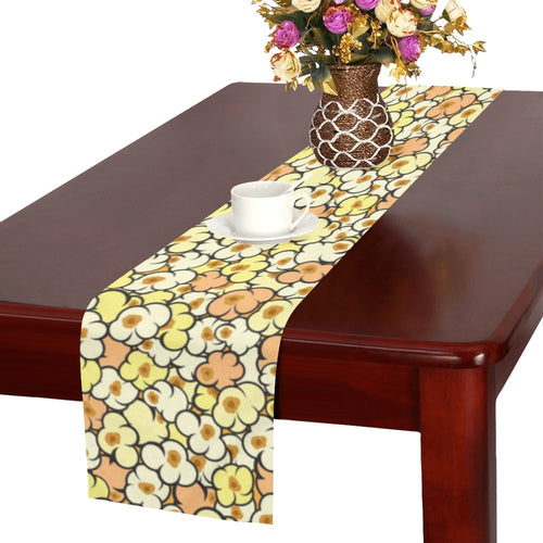 Popcorn Pattern Print Design 03 Table Runner