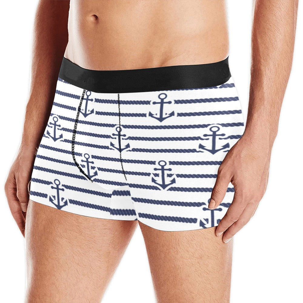 Anchor rope nautical  pattern Men's All Over Print Boxer Briefs Men's Underwear