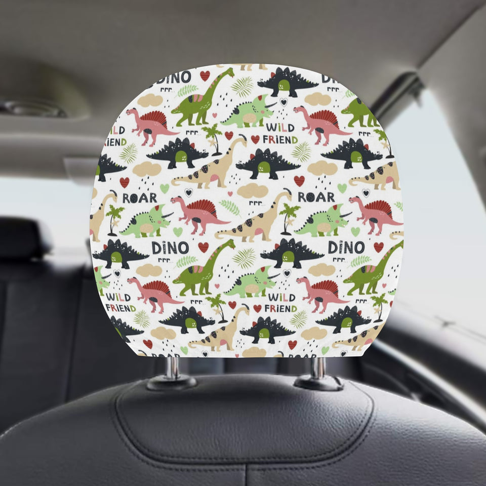 Cute dinosaurs pattern Car Headrest Cover
