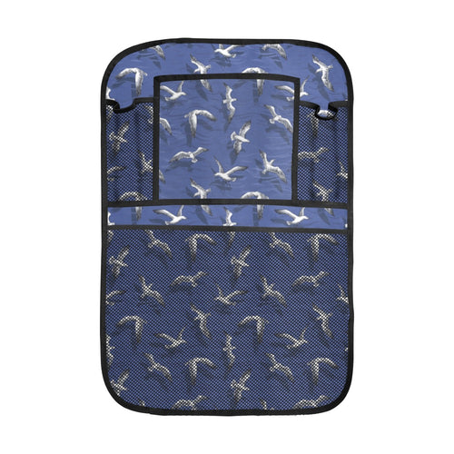 Seagull Pattern Print Design 03 Car Seat Back Organizer