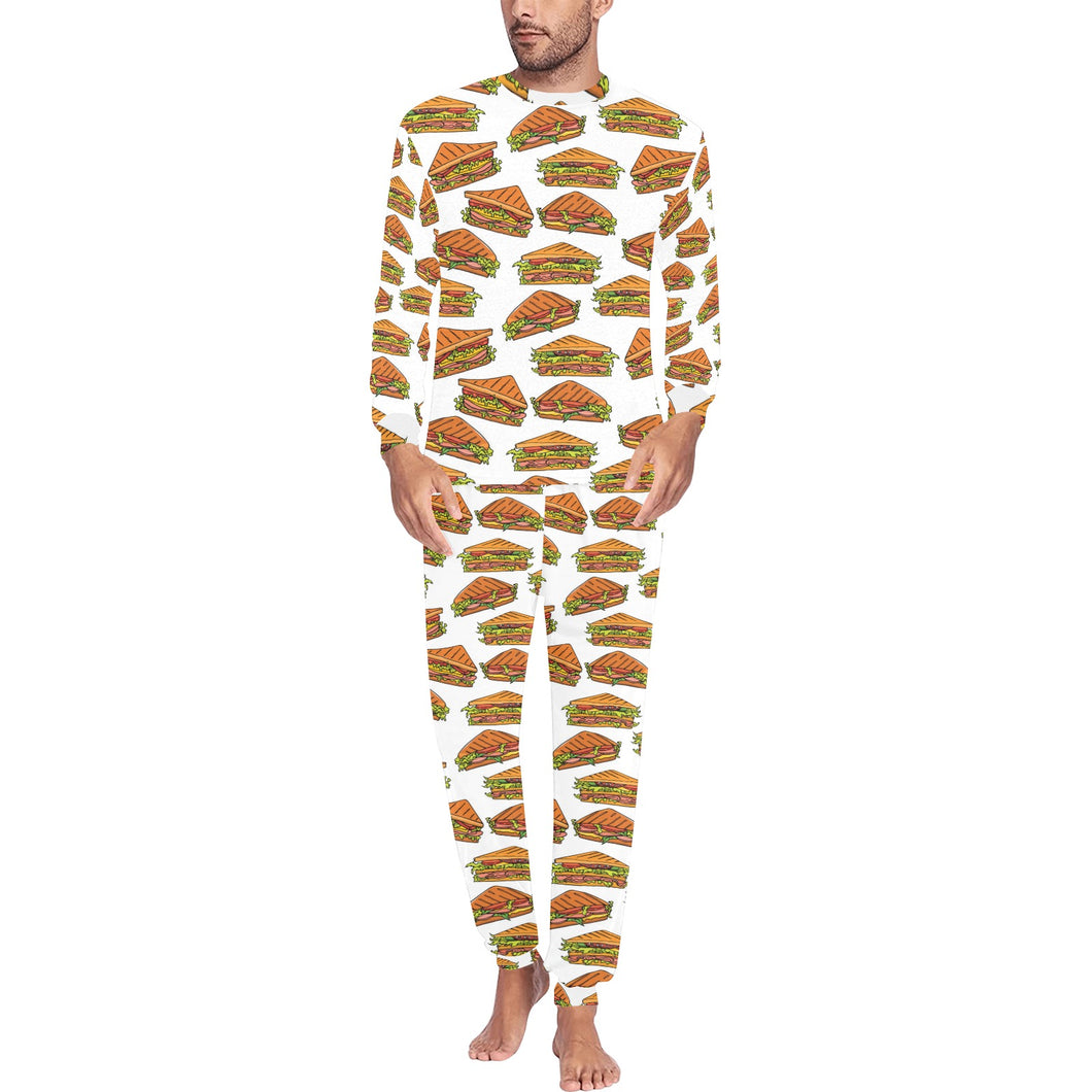 Sandwich Pattern Print Design 02 Men's All Over Print Pajama