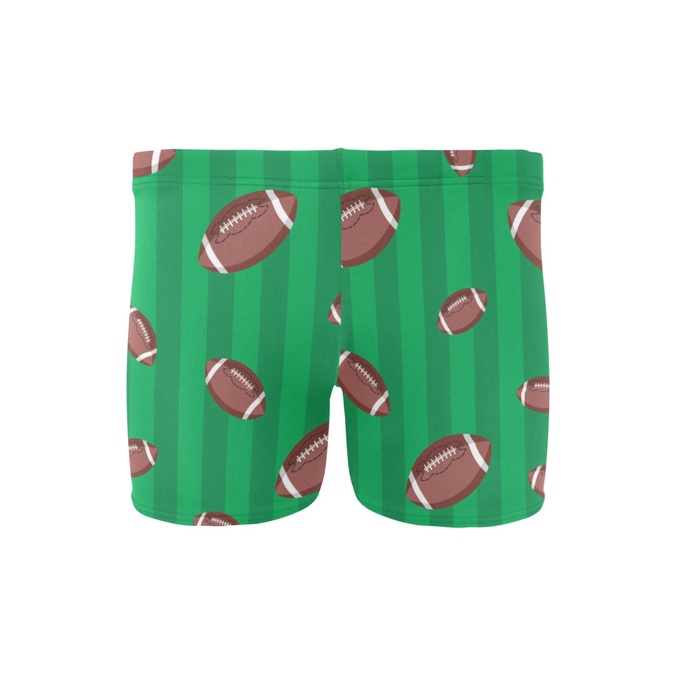 American football ball field background Men's Swimming Trunks