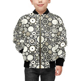 Gear Pattern Print Design 02 Kids' Boys' Girls' Bomber Jacket