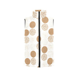 Gold Texture mushroom pattern Men's Padded Vest