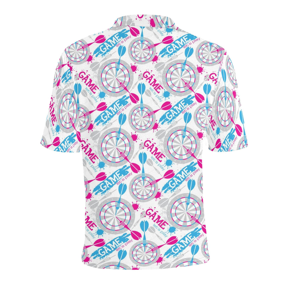 Darts Pattern Print Design 01 Men's All Over Print Polo Shirt