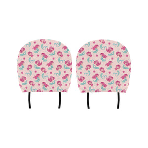 Cute little mermaid pattern Car Headrest Cover