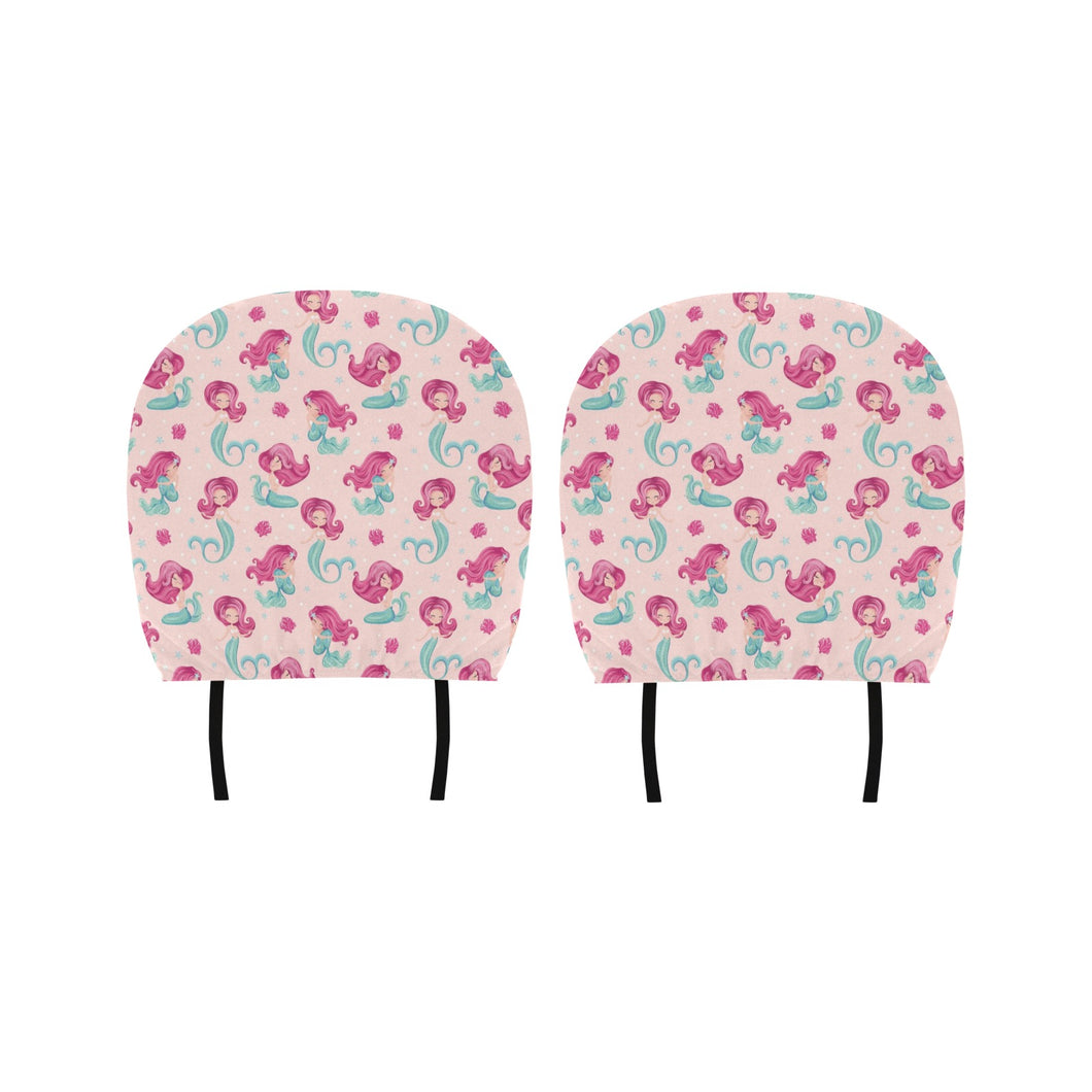 Cute little mermaid pattern Car Headrest Cover