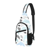Cute dolphins Childish Style pattern All Over Print Chest Bag