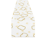 Bread Toast Pattern Print Design 01 Table Runner
