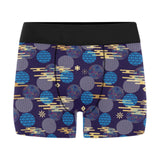 Blue japanese pattern cloud wave flower Men's All Over Print Boxer Briefs Men's Underwear