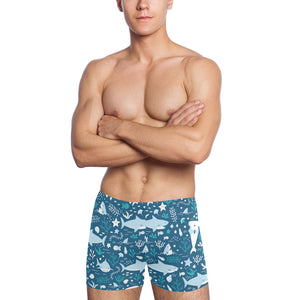 Cute shark pattern Men's Swimming Trunks