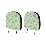 broccoli sketch pattern Car Headrest Cover