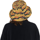 Kangaroo Australian aboriginal art pattern Unisex Bucket Hat