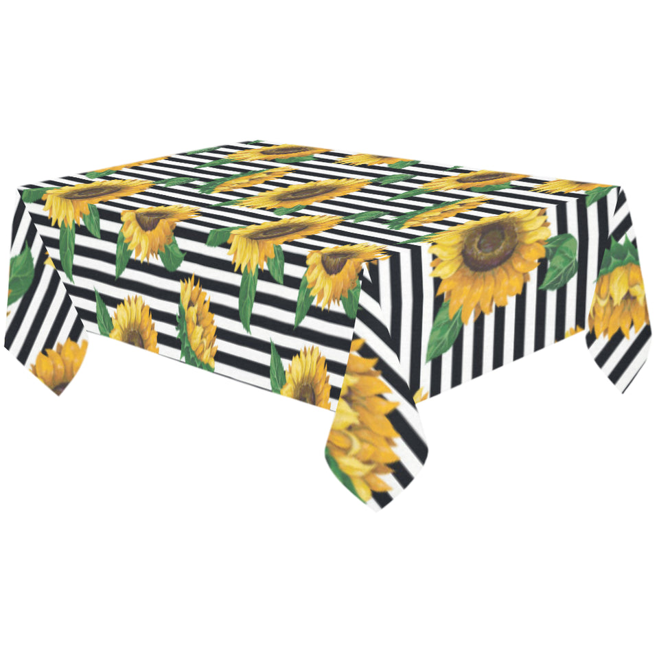 sunflowers ribbon background Tablecloth