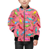 Colorful wrapped candy pattern Kids' Boys' Girls' Bomber Jacket