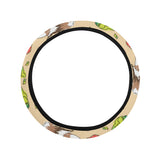 Guinea Pig Pattern Print Design 05 Car Steering Wheel Cover