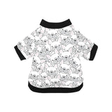 Cute french bulldog head pattern All Over Print Pet Dog Round Neck Fuzzy Shirt