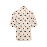 Ostrich Pattern Print Design 05 Women's All Over Print Hawaiian Shirt