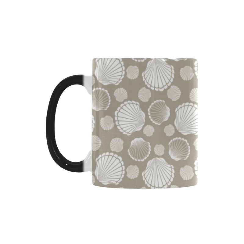 Scallop shell pattern Morphing Mug Heat Changing Mug