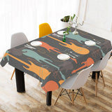 electric guitars pattern Tablecloth