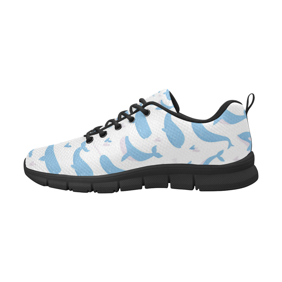 Blue whale pattern Men's Sneaker Shoes