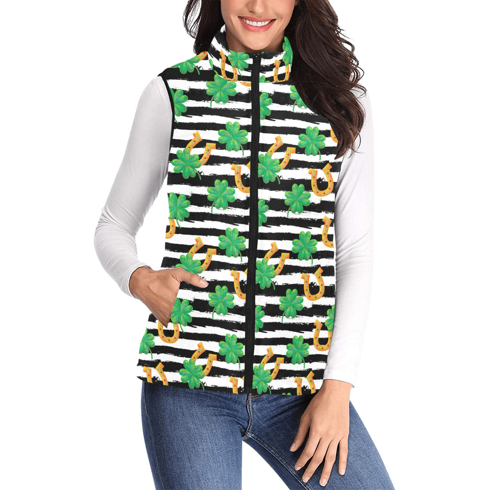 Horseshoes Pattern Print Design 01 Women's Padded Vest