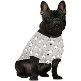 Bull Terrier Pattern Print Design 05 All Over Print Pet Dog Round Neck Fuzzy Shirt